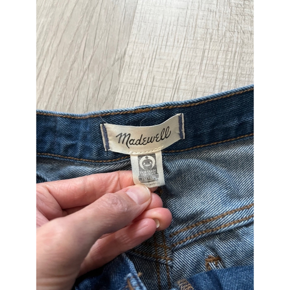 Madewell baggy straight raw hem ankle jeans size 28 - Picture 9 of 11